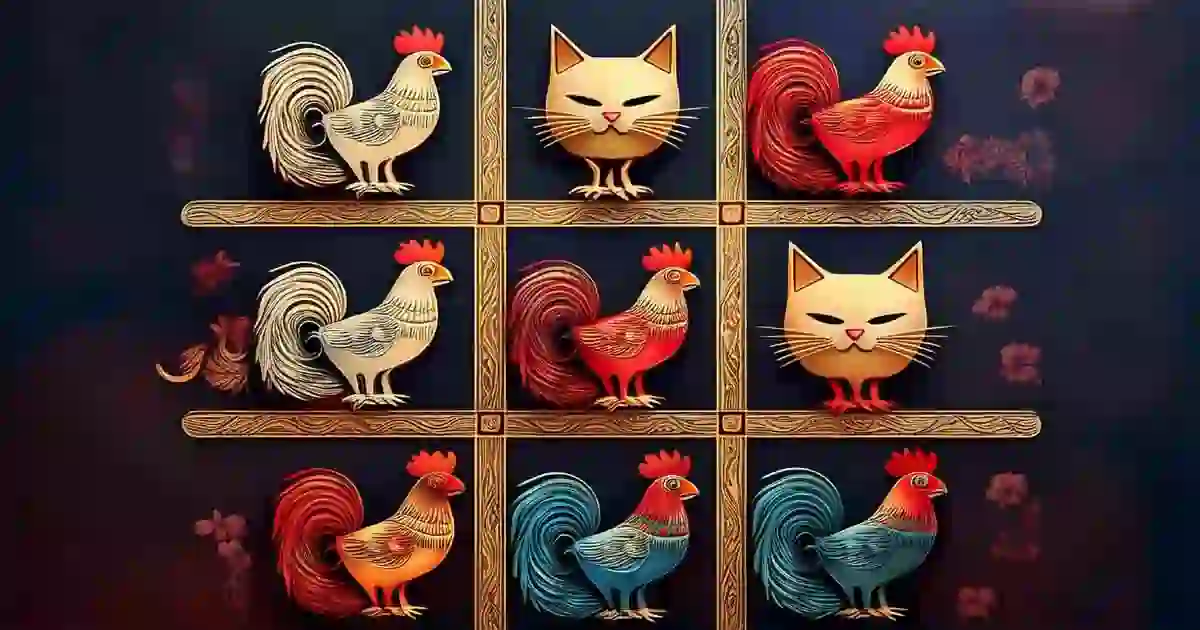 三目並べ ゲーム: ニワトリ vs ネコ